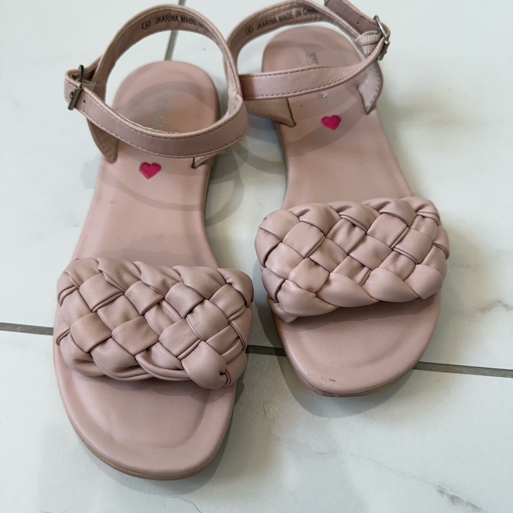 Steve Madden Light Pink Braided Sandals